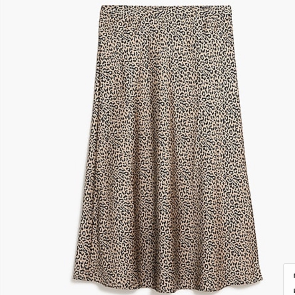 SATIN BACK CREPE A-LINE MIDI SKIRT